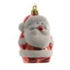 Addobbo Natalizio Babbo Natale 9cm - Rosso