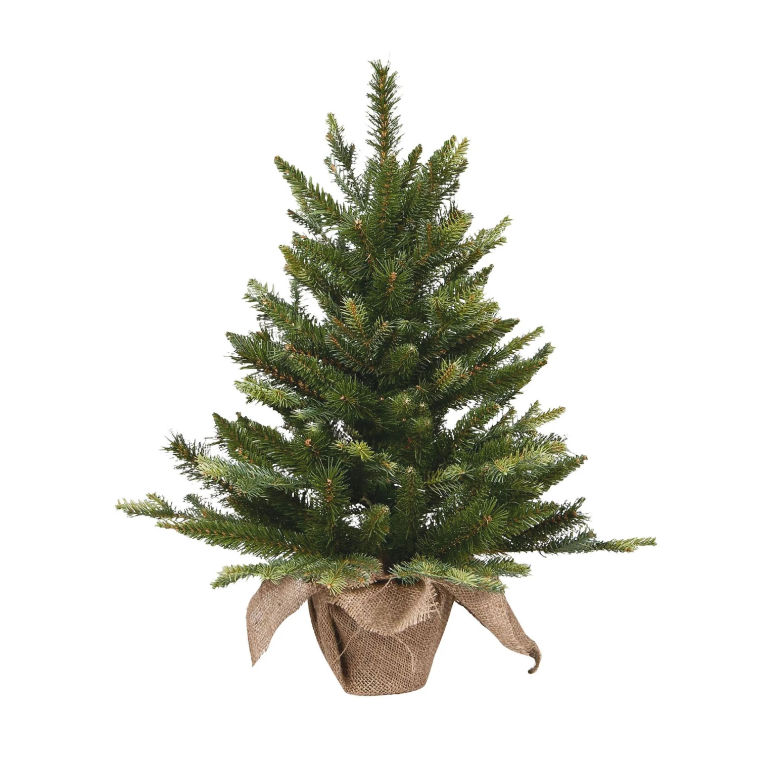 Flora Alberello Di Natale Con Base Foderata In Juta 90 Cm