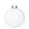 Pallina Natalizia In Vetro 100mm Trasparente