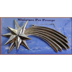 Cometa In Argento Per Natività 15cm