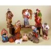 Natività In Resina 20cm Multicolor Set 11 Pz
