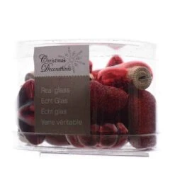 Set 4 Decorazioni Assortite - Rosso