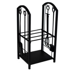 Portalegna Con Attrezzi Per Camino