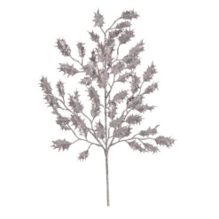 Ramo Agrifoglio Glitter Argento