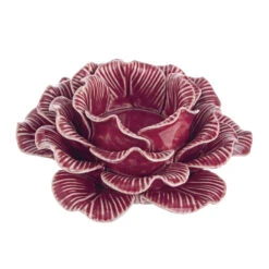 Porta Tealight Peony Rosso