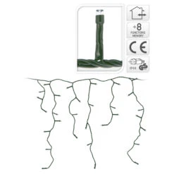 Cascata 180 LED Bianco Freddo Uso Esterno