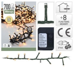 Luci Di Natale 700 Led - Luce Calda