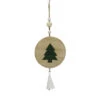Pallina Legno Con Albero 25x8cm