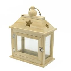 Lanterna In Legno Naturale