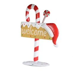 Decorazione Gingerbread Welcome 45x16x(h)61cm