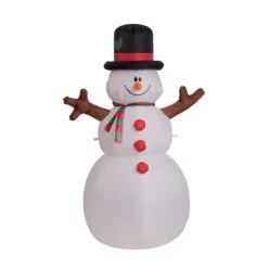 Pupazzo Di Neve Gonfiabile Con Luci