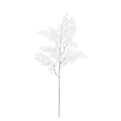 Ramo Con Foglioline - Bianco