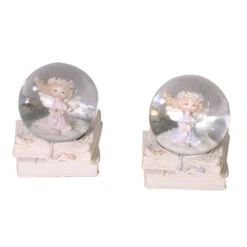 Palla Di Vetro Con Neve E Musica - Decorazione Natalizia