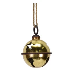 Campanella Oro In Metallo - Decorazione Natalizia 18cm