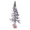 Albero Di Natale Innevato Con Led 65 Cm