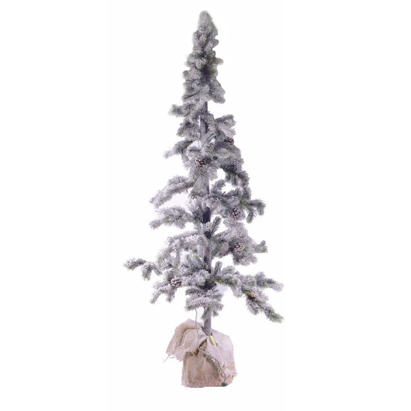 Albero Di Natale Innevato Con Led 65 Cm