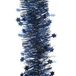 Ghirlanda Blu Notte Con Stelle - Decoro Natalizio