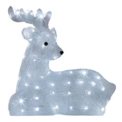 Renna Seduta Con Luci A LED