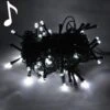 Luci Di Natale Con Musica 6,5m Luce Fredda 100 LED