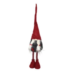 Gnomo Di Natale Estensibile Con Gambe Lunghe 80 Cm