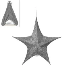 Addobbo Natalizio Stella Argento 80cm