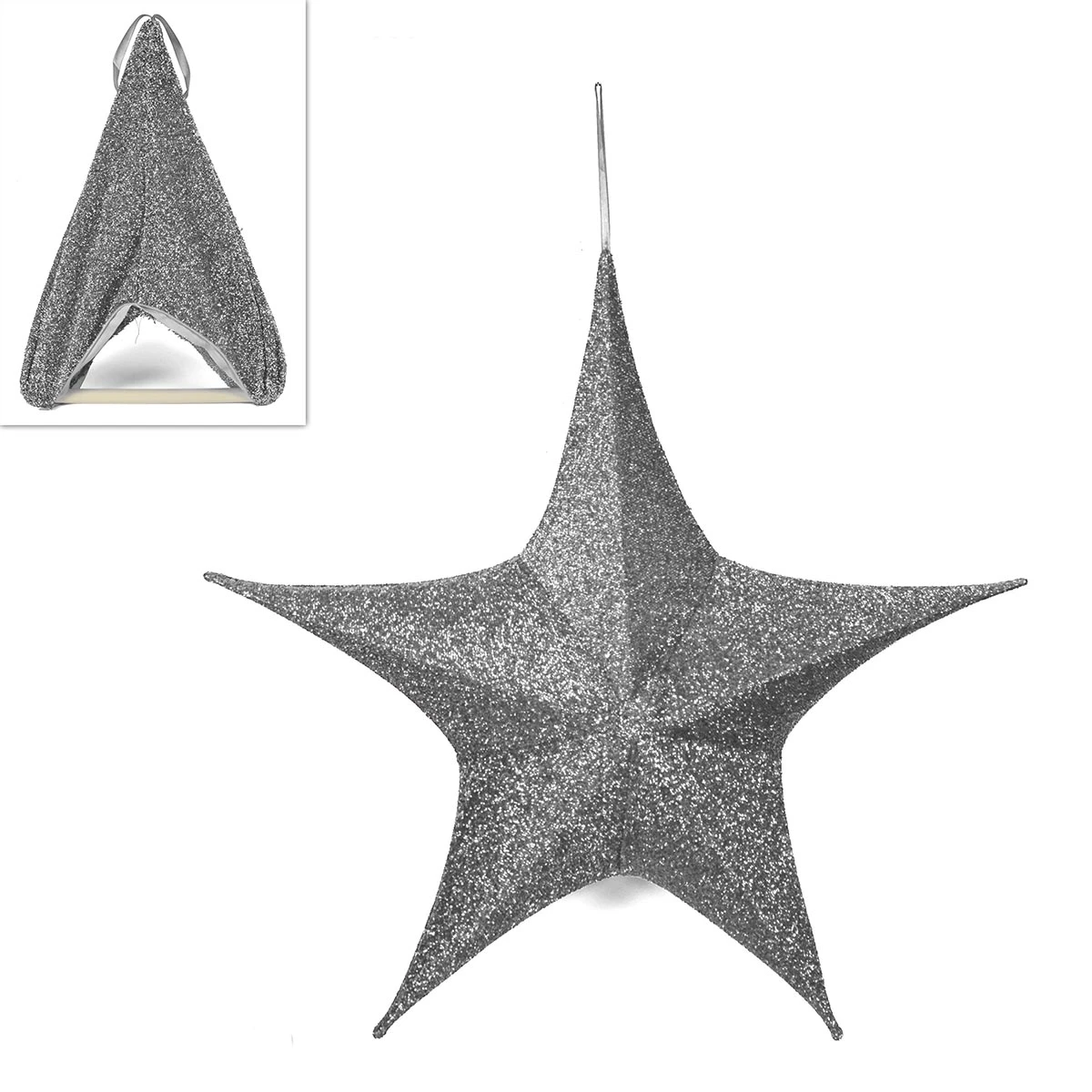 Addobbo Natalizio Stella Argento 110cm