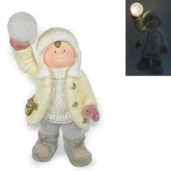 Bimbo Con Sfera Luminosa 50 Cm