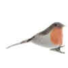 Uccellino Pettirosso Decorativo Con Clip
