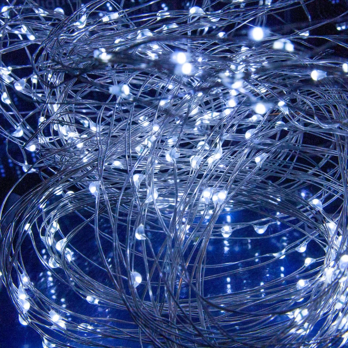 Luci Di Natale A Batteria 20 LED - Luce Fredda