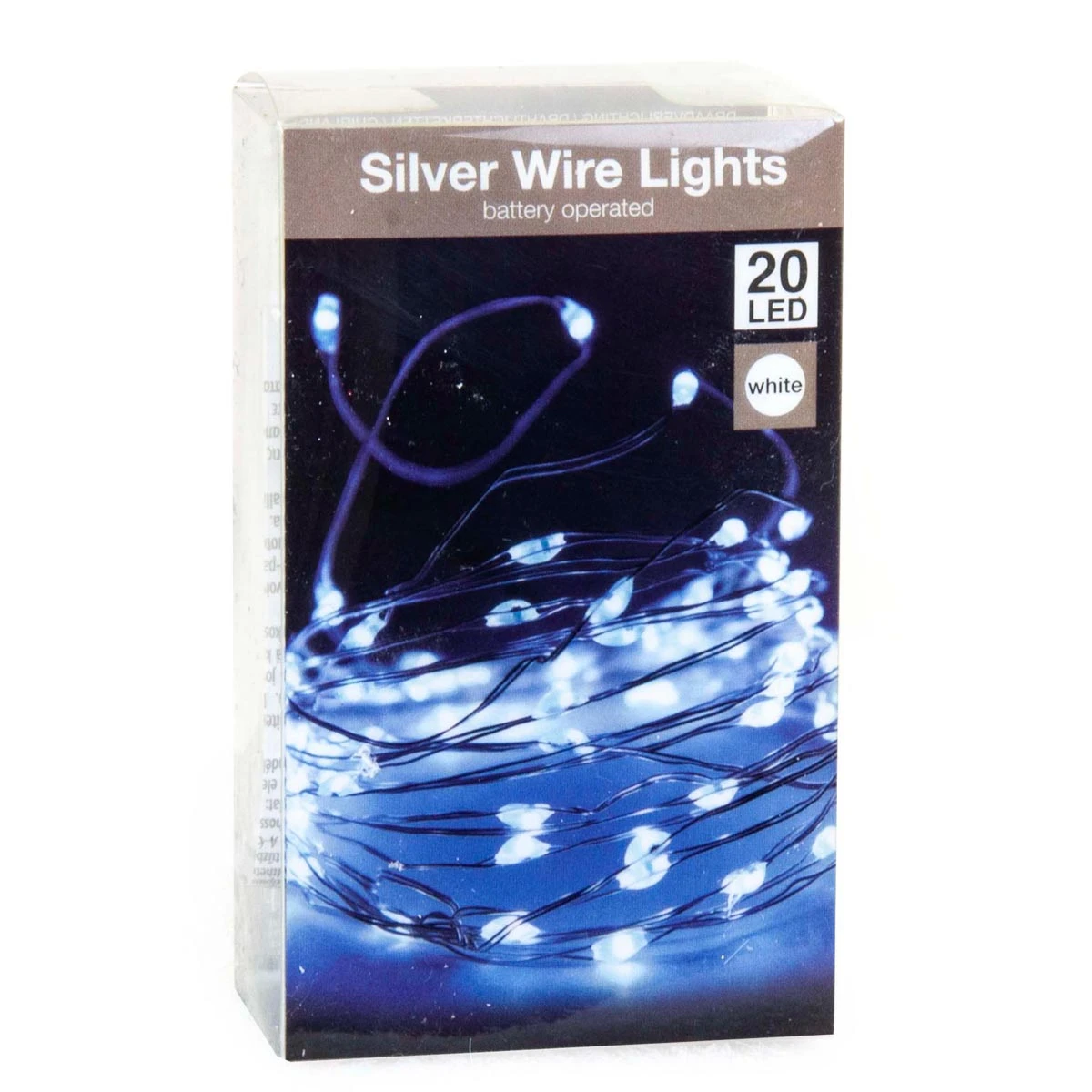 Luci Di Natale A Batteria 20 LED - Luce Fredda - immagine 2