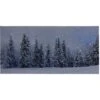 Quadro A LED Con Paesaggi E Alberi Innevati 28x58cm