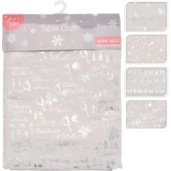 Tovaglia Natalizia 8 Posti 140 X 230 Cm