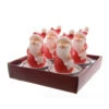 Set 4 Tealight Babbo Natale Bianco/Rosso