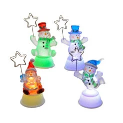 Pupazzi Natalizi Cambiacolore A Led 11,5cm