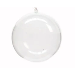 Pallina Natalizia 200mm Infrangibile Trasparente