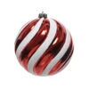 Pallina Natalizia 140mm Rossa E Bianca