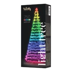 Twinkly Albero Luminoso Smart Con 750 LED RGBW, 4 Metri, Controllabile Via App