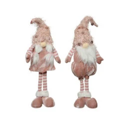 Gnomo Di Natale 61cm Rosa