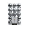 30 Palline Natalizie 60mm Infrangibili Argento