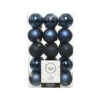 30 Palline Natalizie 60mm Infrangibili Blu Notte