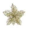 Addobbo Floreale Stella Di Natale 23,5cm Oro