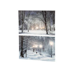 Quadro Natalizio LED 38x58cm