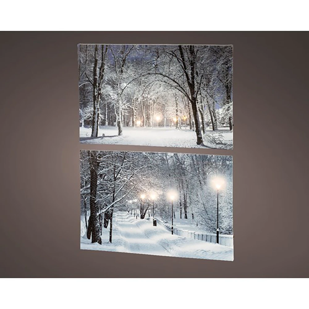 Quadro Natalizio LED 38x58cm - immagine 2