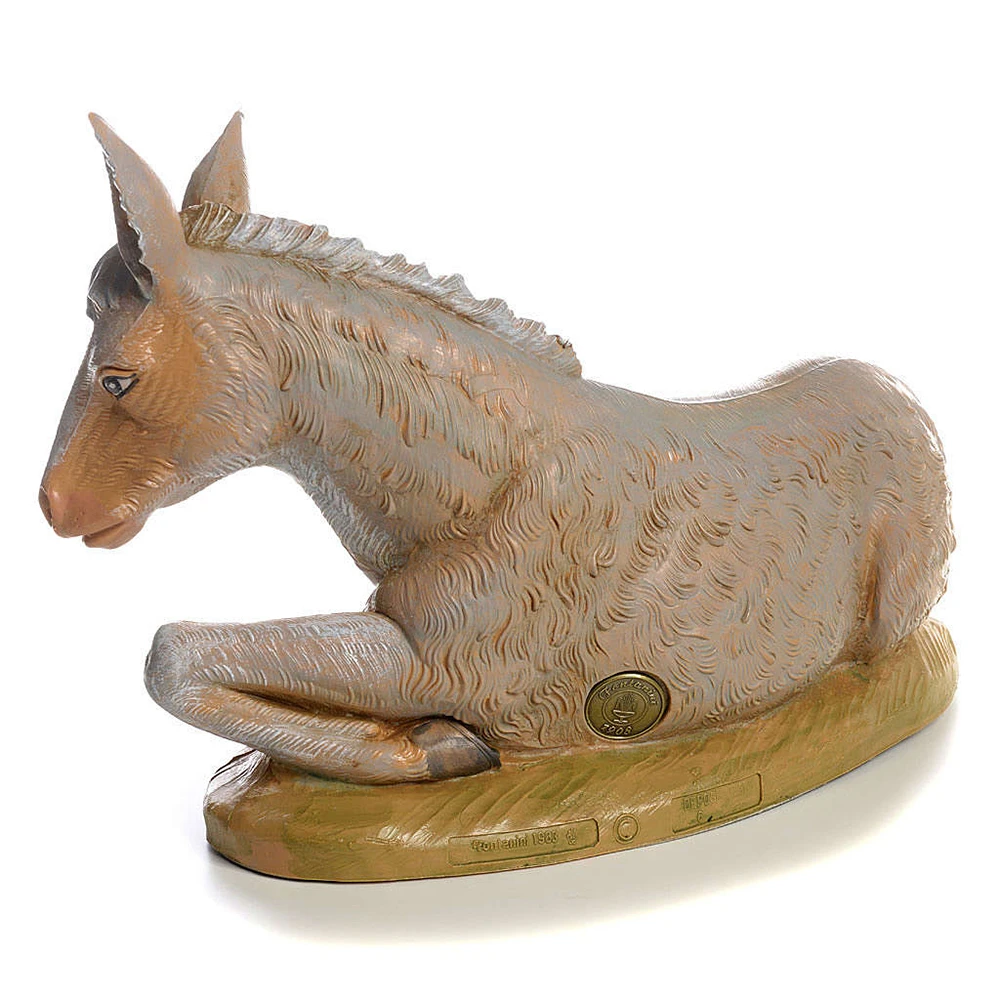 Asino Seduto Per Presepe 30cm - immagine 3