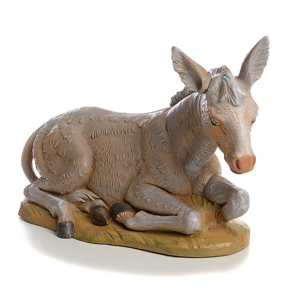 Asino Seduto Per Presepe 30cm - immagine 4