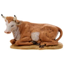 Bue Seduto Per Presepe 30cm