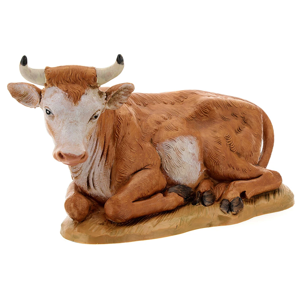 Bue Seduto Per Presepe 30cm - immagine 3