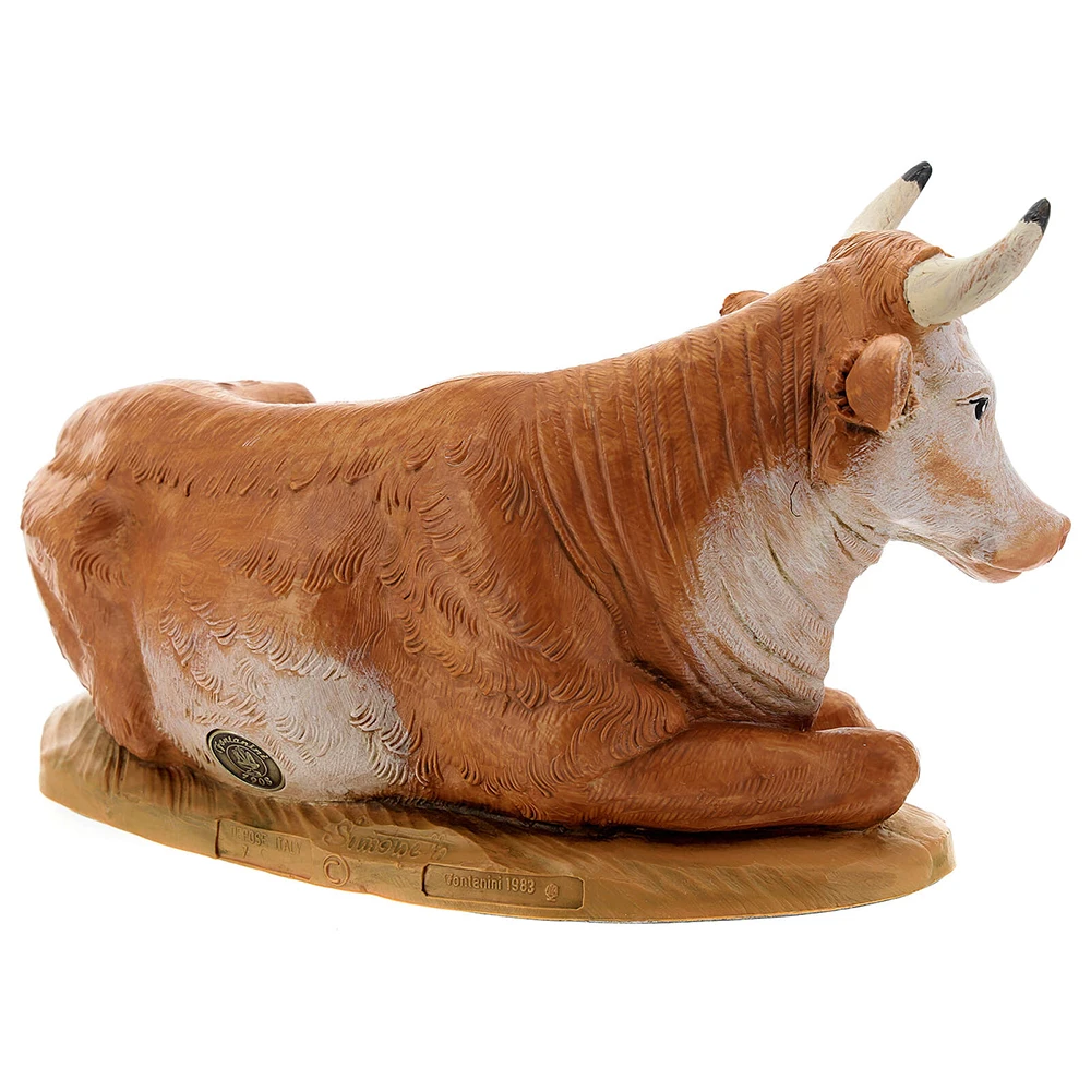 Bue Seduto Per Presepe 30cm - immagine 4