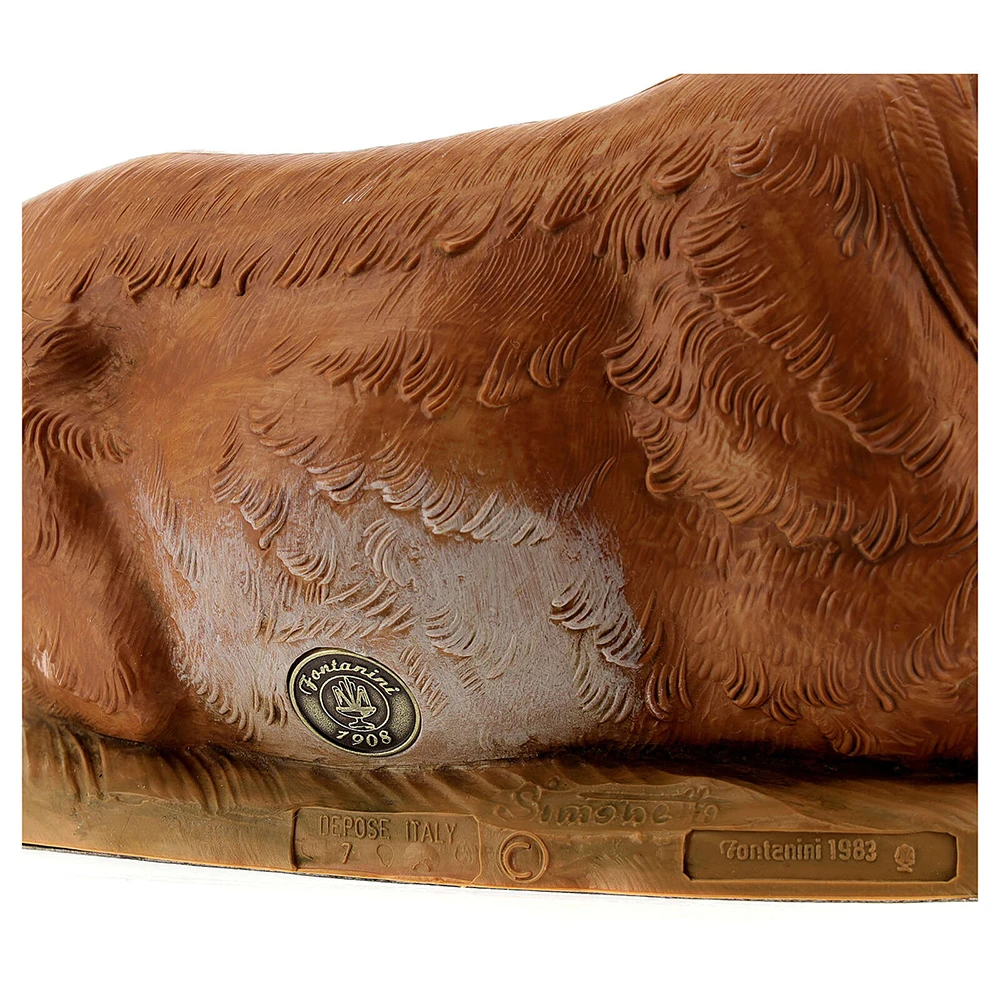 Bue Seduto Per Presepe 30cm - immagine 6