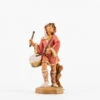 Pastore Con Tamburo Per Presepe 9,5cm